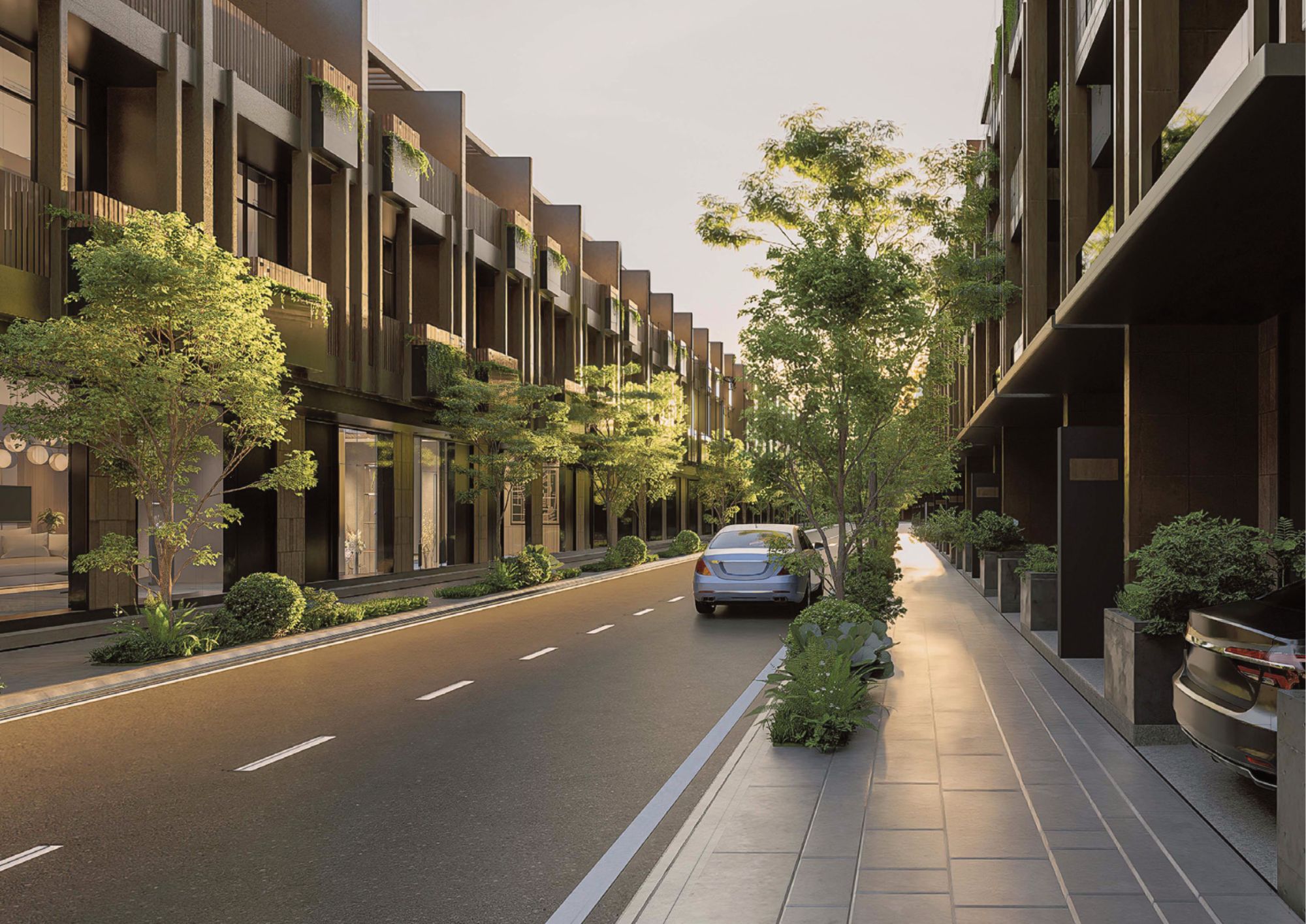 Phối cảnh tuyến nhà ở xã hội Social Housing dự án Xuân Mai BMT Gateway
